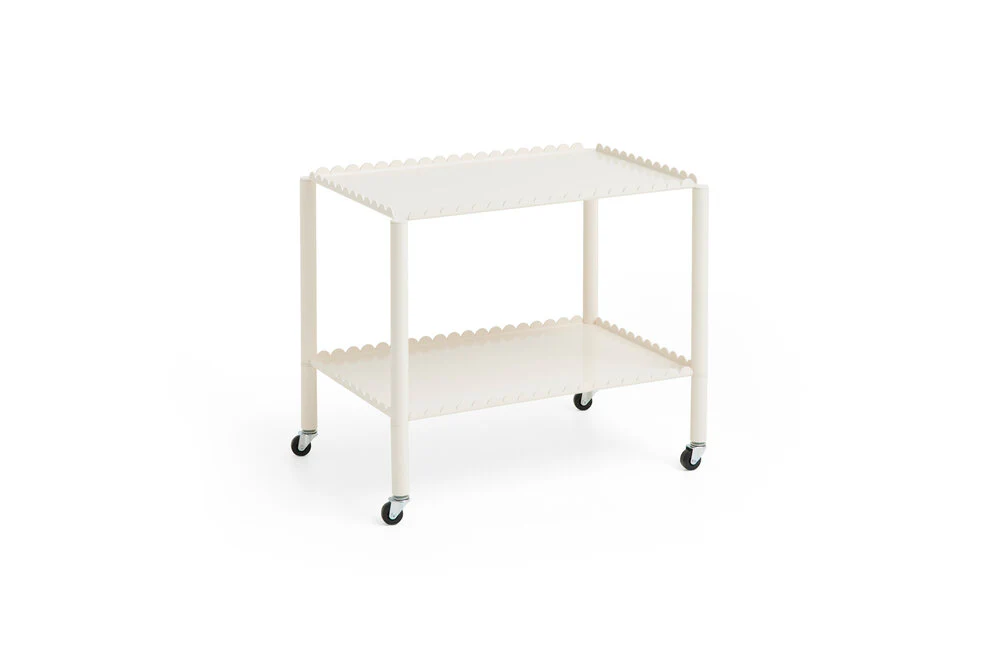 HAY  Arcs Trolley Low rullebord - Eggshell