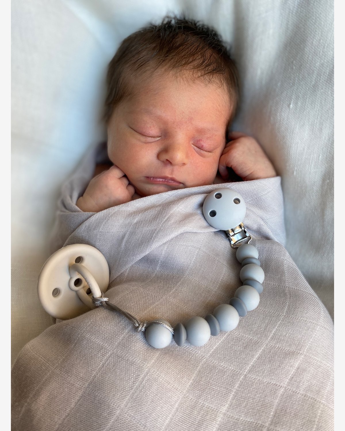 Smokkesnor med Perler – Silikon | Bubble Pacifier Clip
