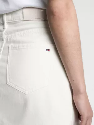 Minissaia jeans de cintura alta