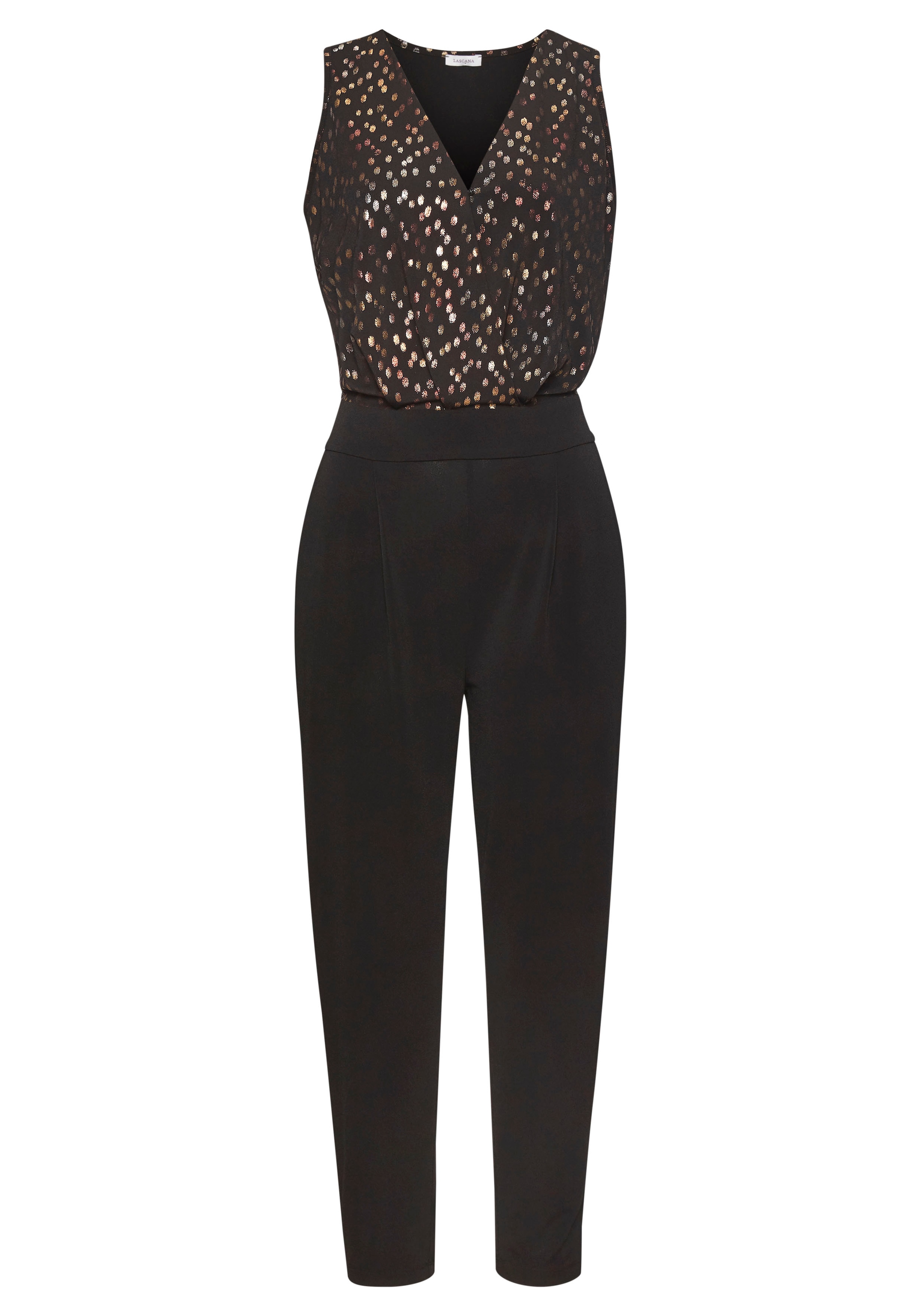 LASCANA Overall , mit bedrucktem Oberteil, eleganter Jumpsuit, Business-Look, festlich