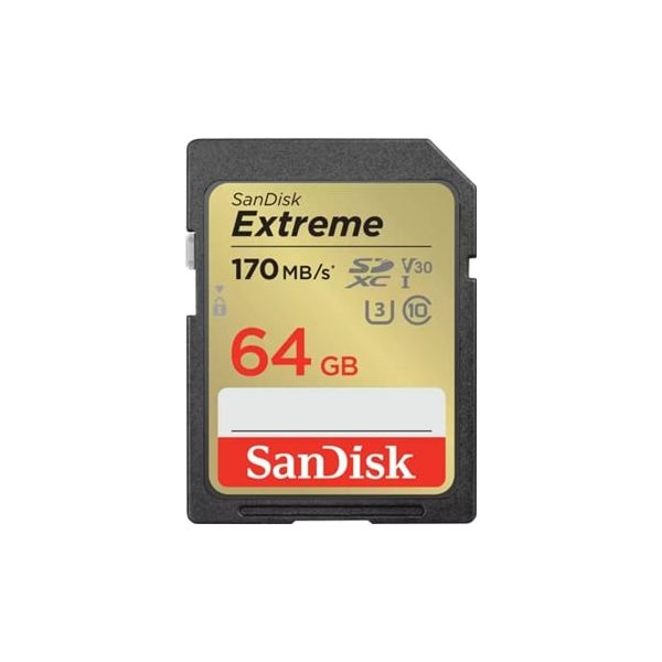 Sandisk Cartão de Memória SDXC Extreme 64GB 170 MB/s Class10