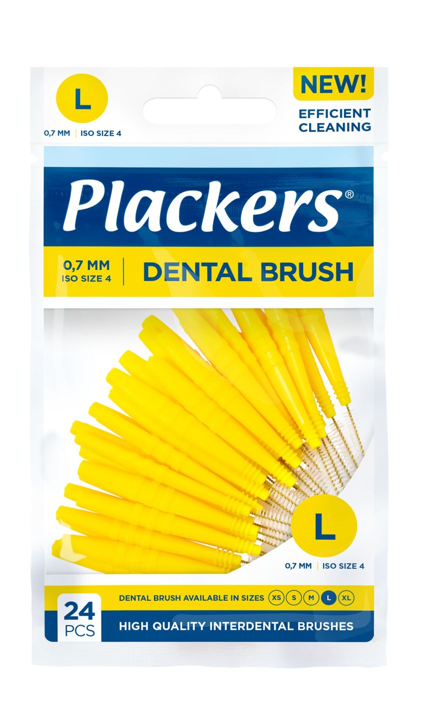 Plackers dental brush 0,7mm L 24 stk