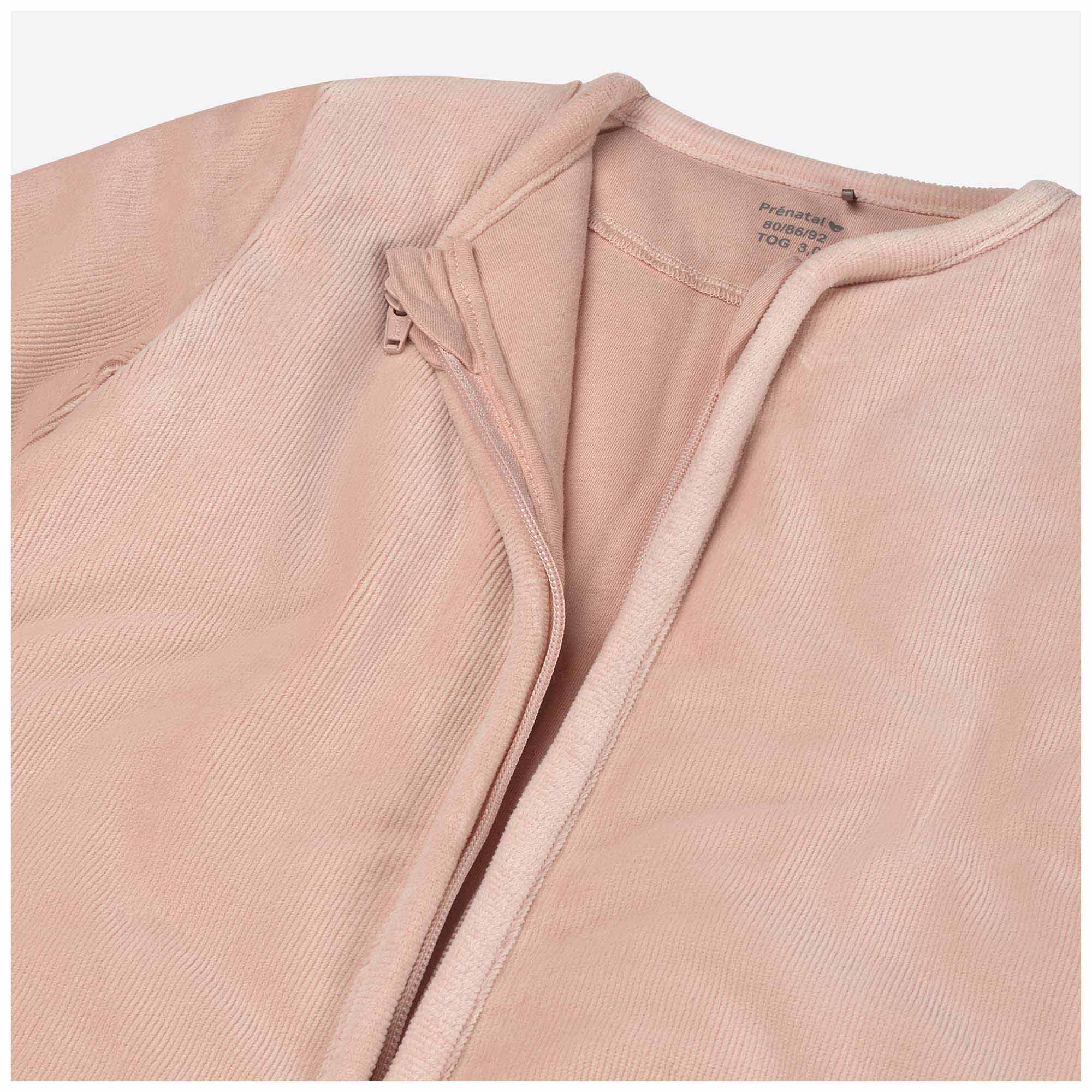 Prénatal slaapzak rib velvet roze