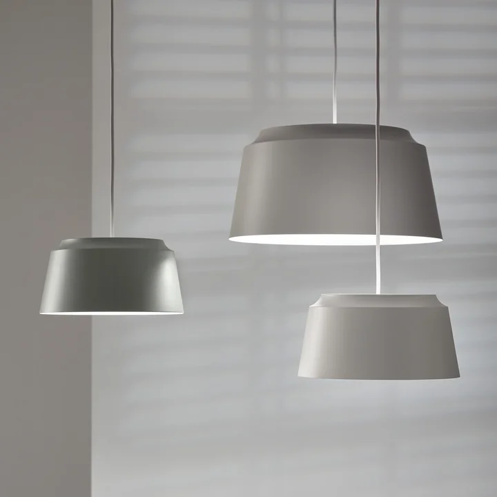 Puik - Groove Pendelleuchte, Ø 40 x H 20 cm, schwarz