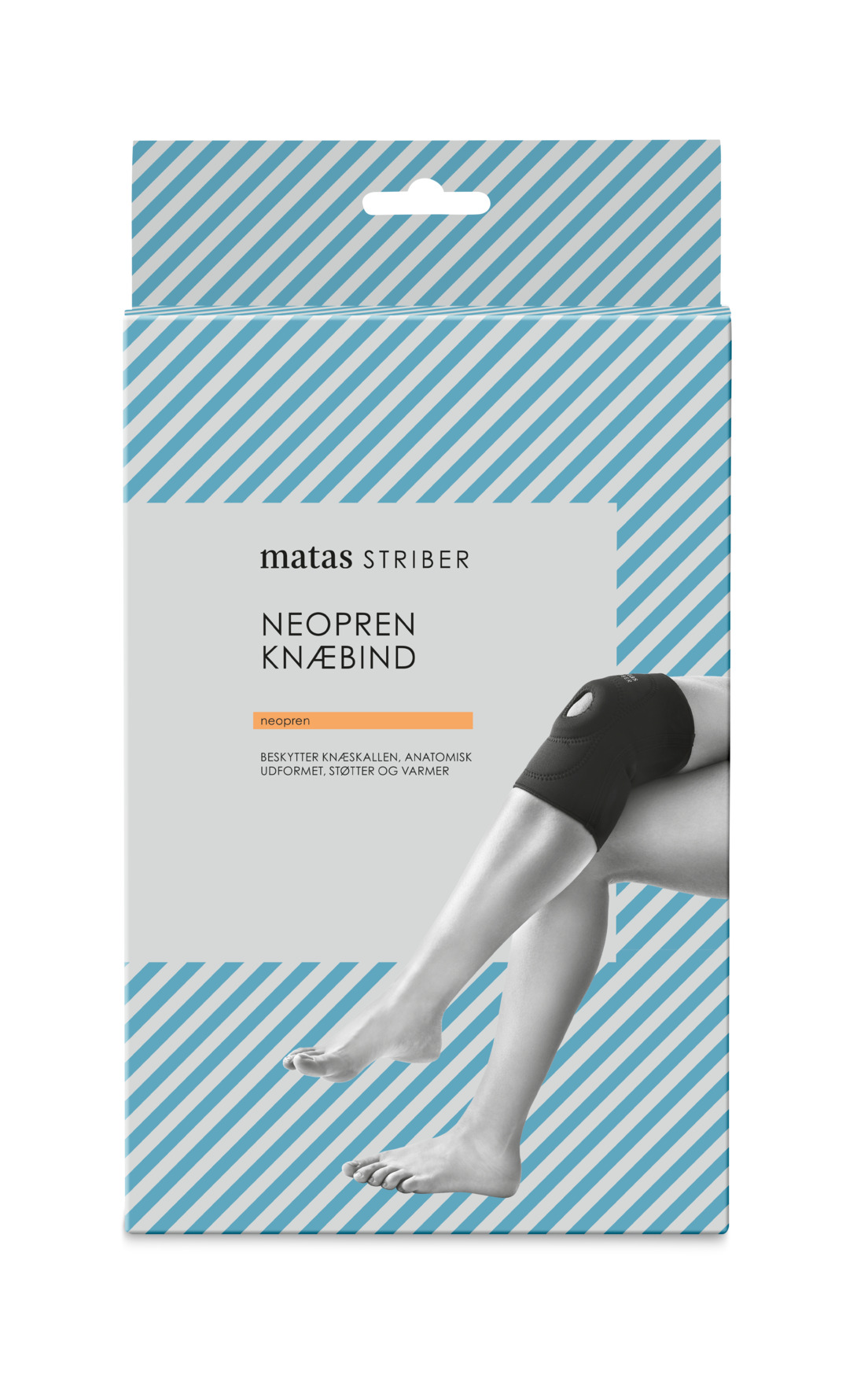 Matas Sports Care Neopren Knæbind Åben Patella Sort L