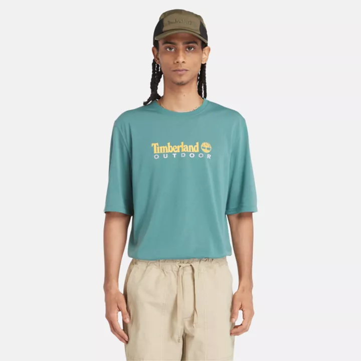 T-shirt anti-UV imprimé pour homme en pin maritime
