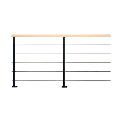Pack balustre Universo à plat hêtre Kordo 2m
