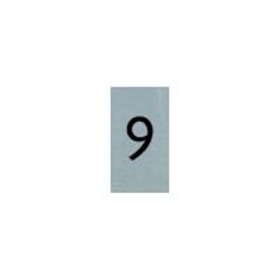 Pickup - Plaque de signalisation - 25 x 44 mm - autocollant - chiffre 9