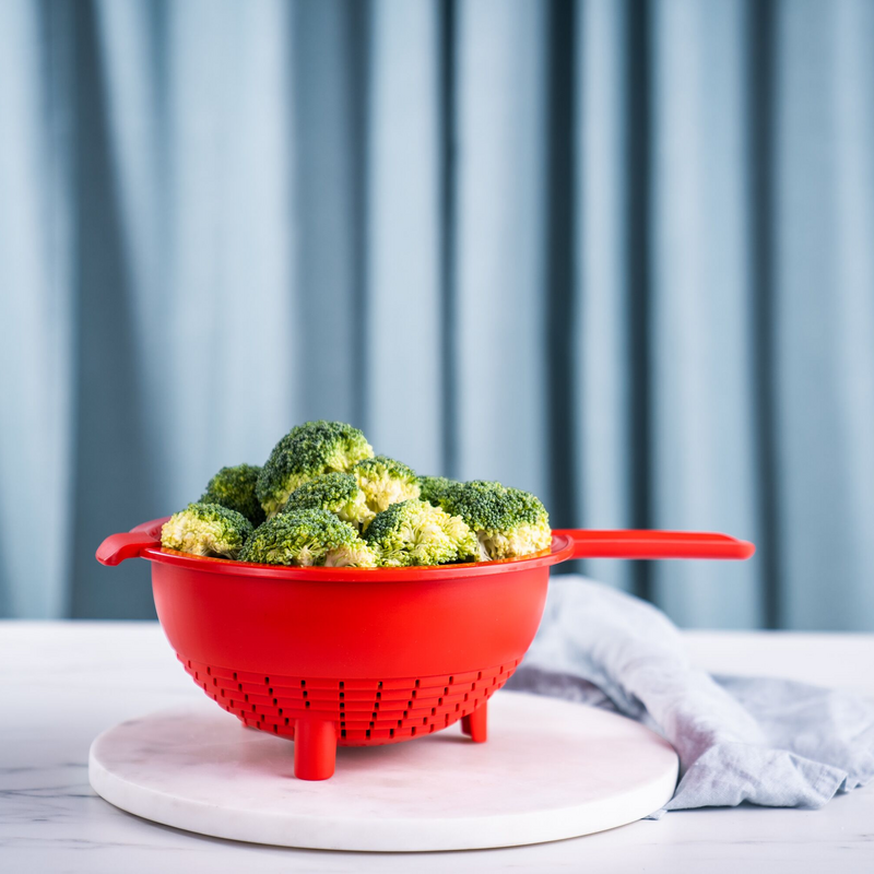 Saladin® Multisieb Praktisches Doppelsieb zum Waschen und Abtropfen von Lebensmitteln