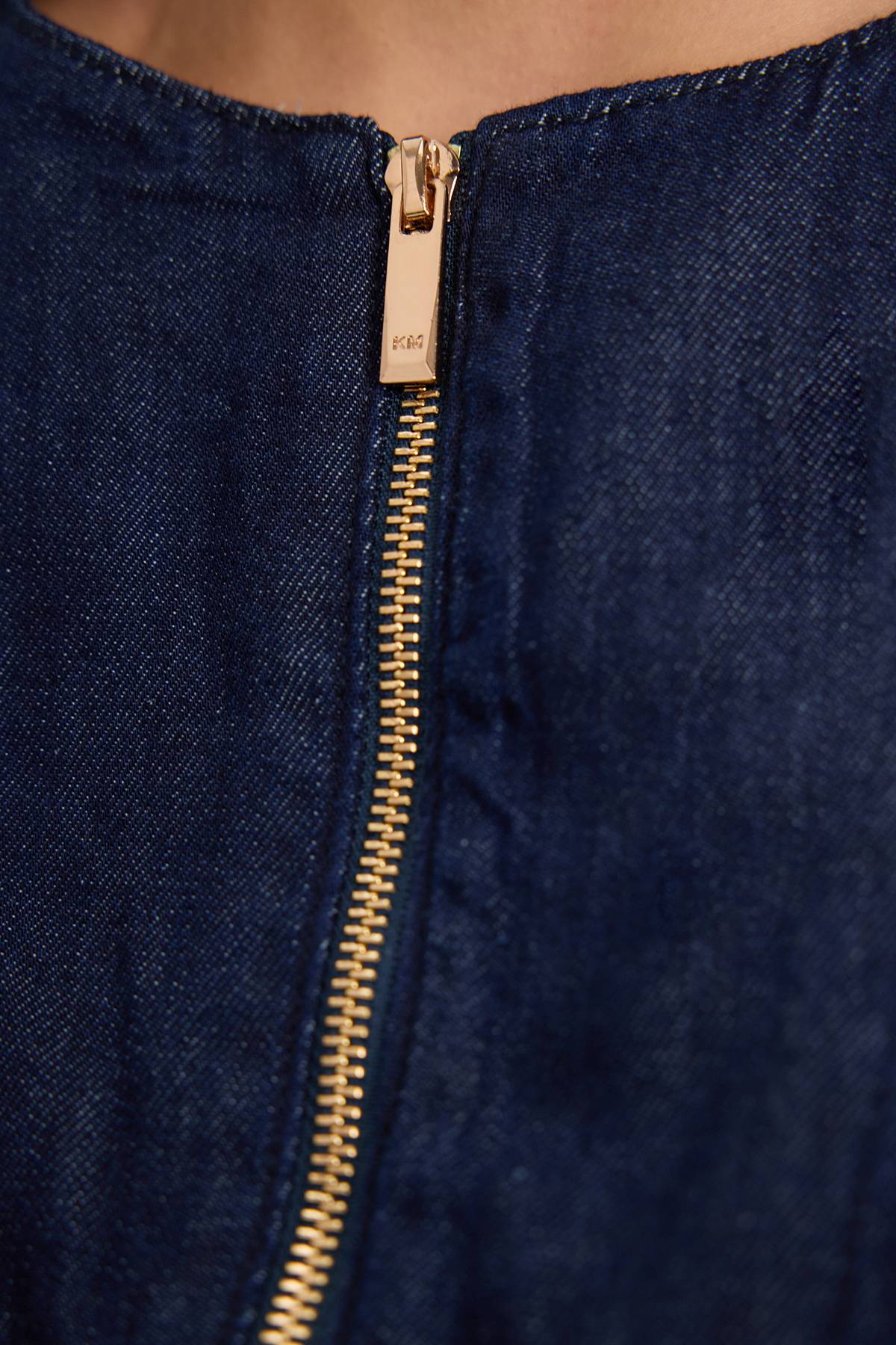 KarenMillen Haut En Denim Zippé