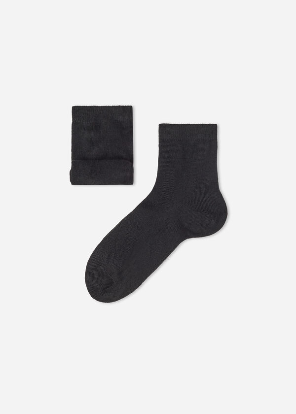 Meias curtas infantis com cashmere