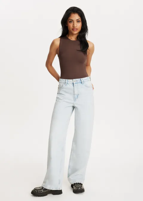 Effen body bruin (BRN.D)