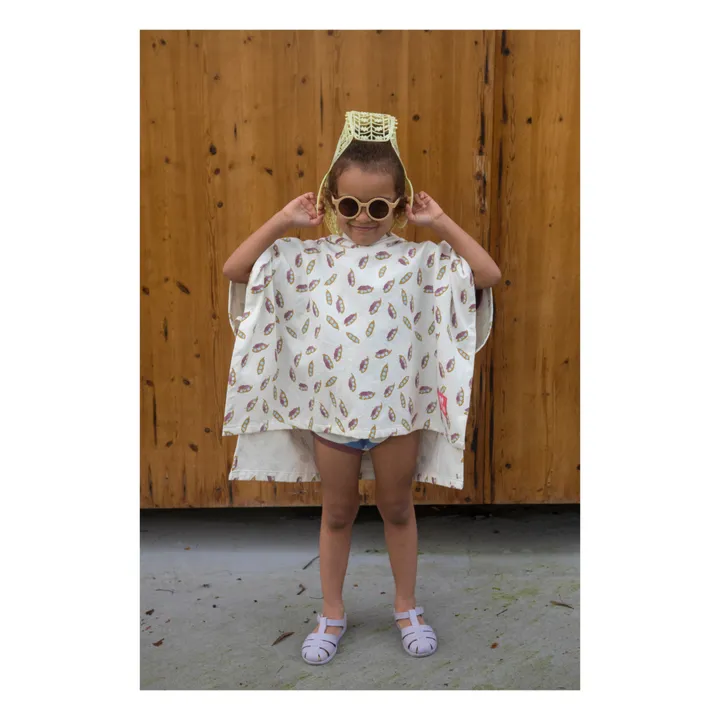 Bootani Poncho Coton Bio Pois | Ecru
