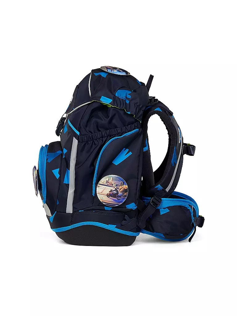 ERGOBAG Schultasche Set 6tlg Pack Verfolgungsjagd schwarz