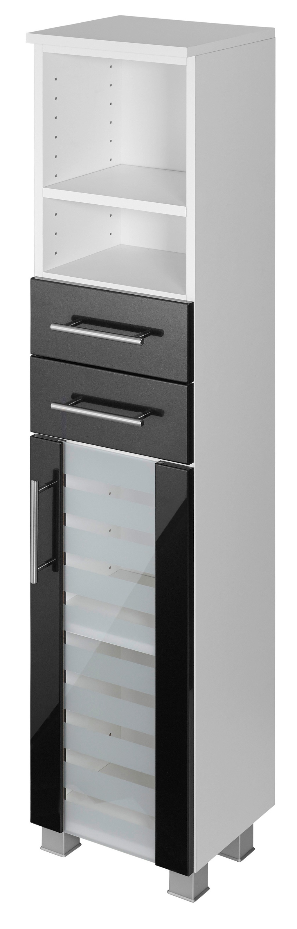 welltime Midischrank »Jaca« Breite 30 cm, mit MDF Hochglanz-Fronten
