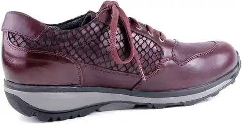 BUCKIE XSENSIBLE BORDEAUX - maat 37 stretchwalker veterschoen bordeaux - maat 37 Calandschoen
