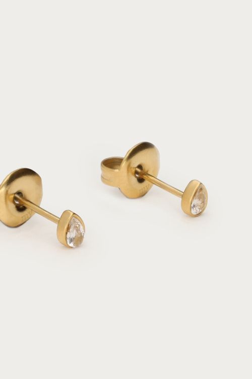 Studs met strass druppel