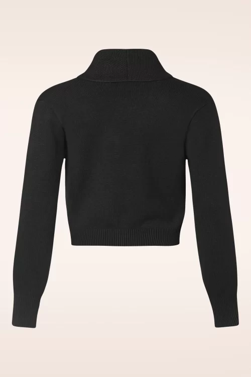 Banned Retro Violet cardigan in zwart