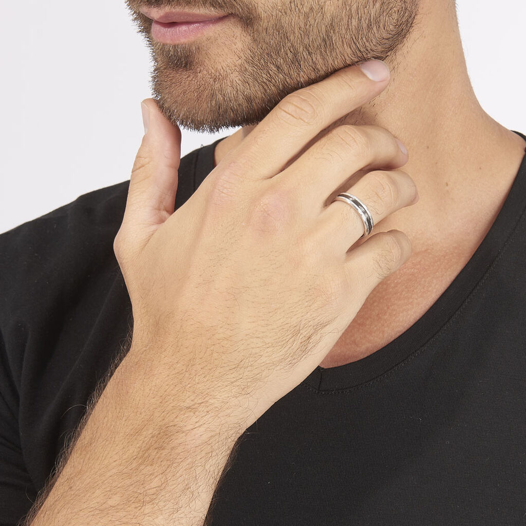 Alliance Alis Ruban Plat Argent Blanc