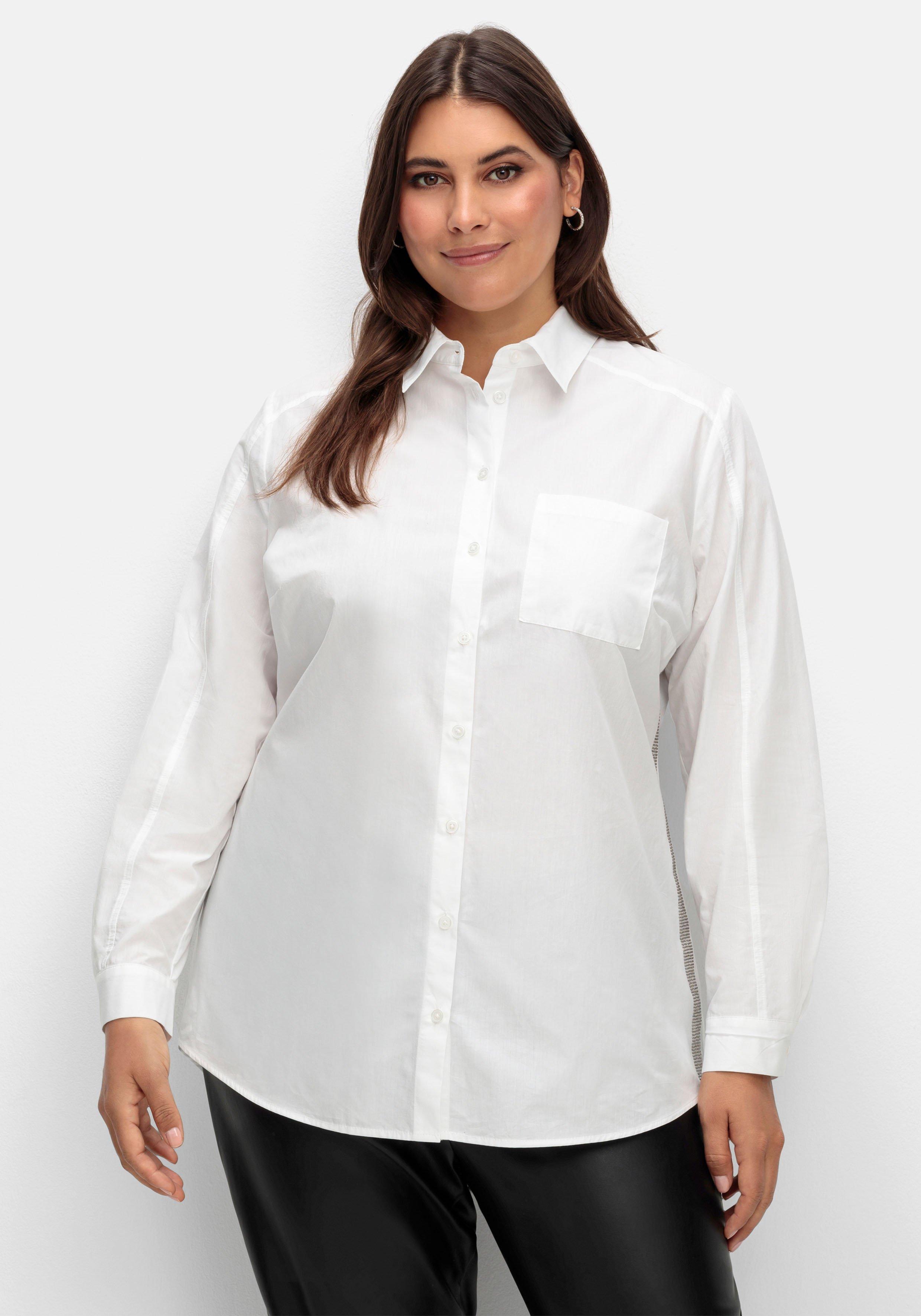 Longbluse mit Glitzerdetails