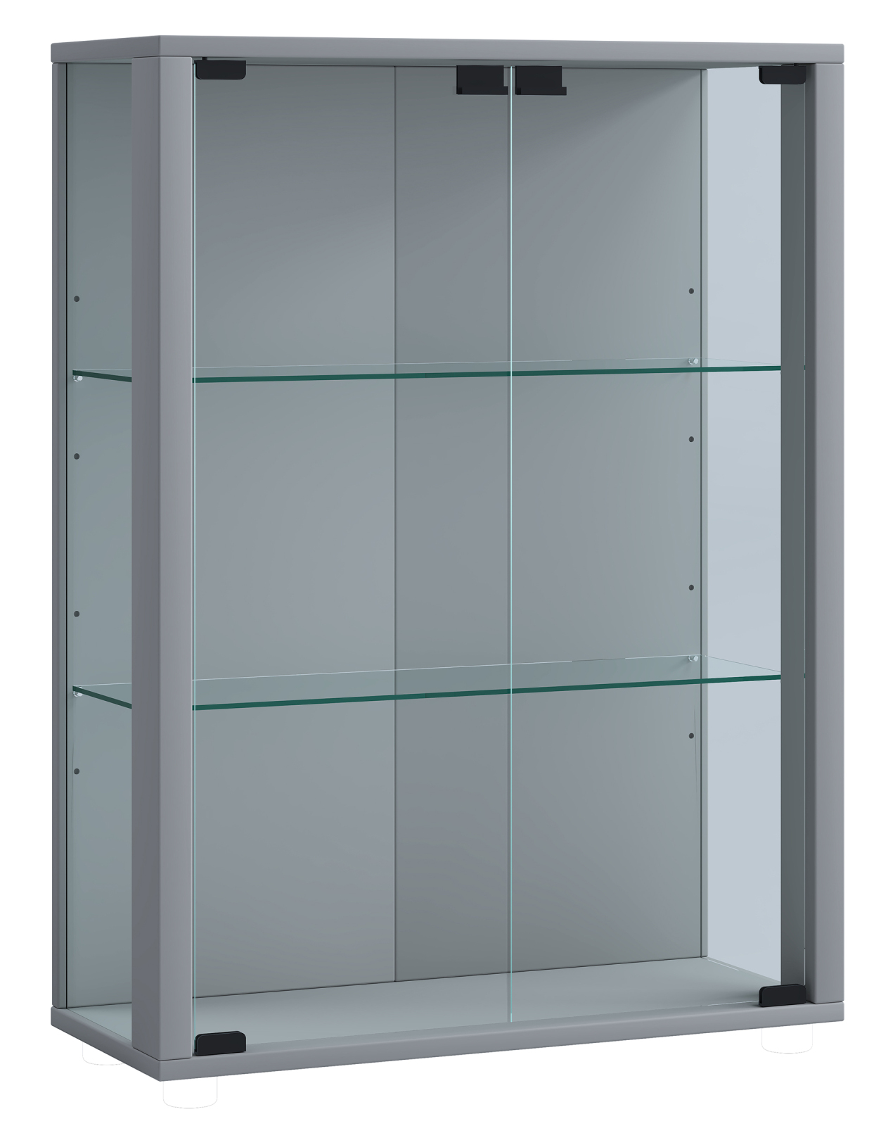 Hängevitrine UDINA - silber - 60 cm breit