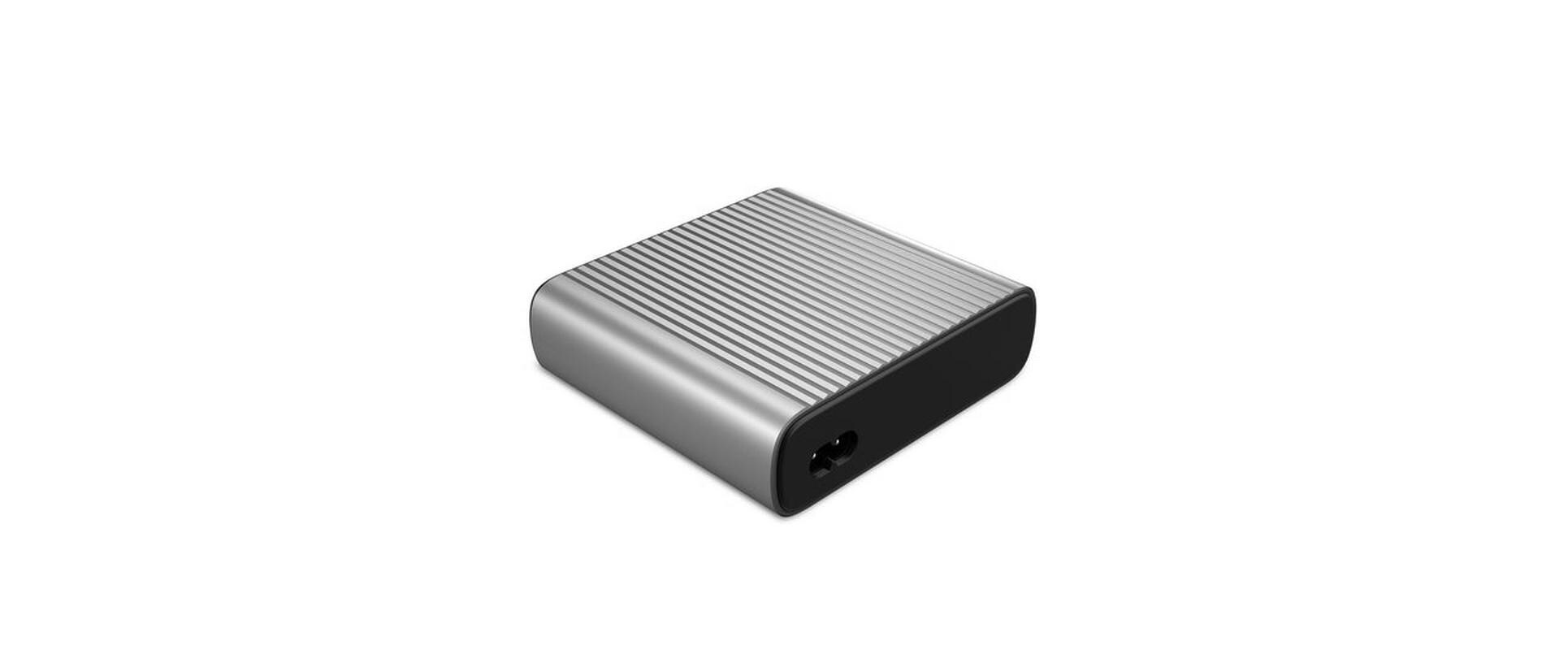 HyperJuice GaN 245 W Desktop-Ladegerät<br>Schnellladefähige Ladestation mit vier Ladeanschlüssen und GaN-Ladetechnologie