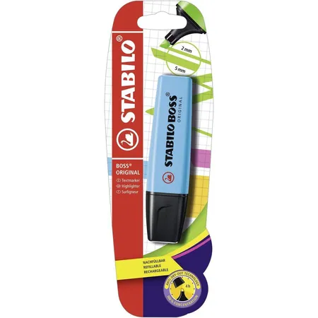 Textmarker - STABILO BOSS ORIGINAL - Einzelstift - blau