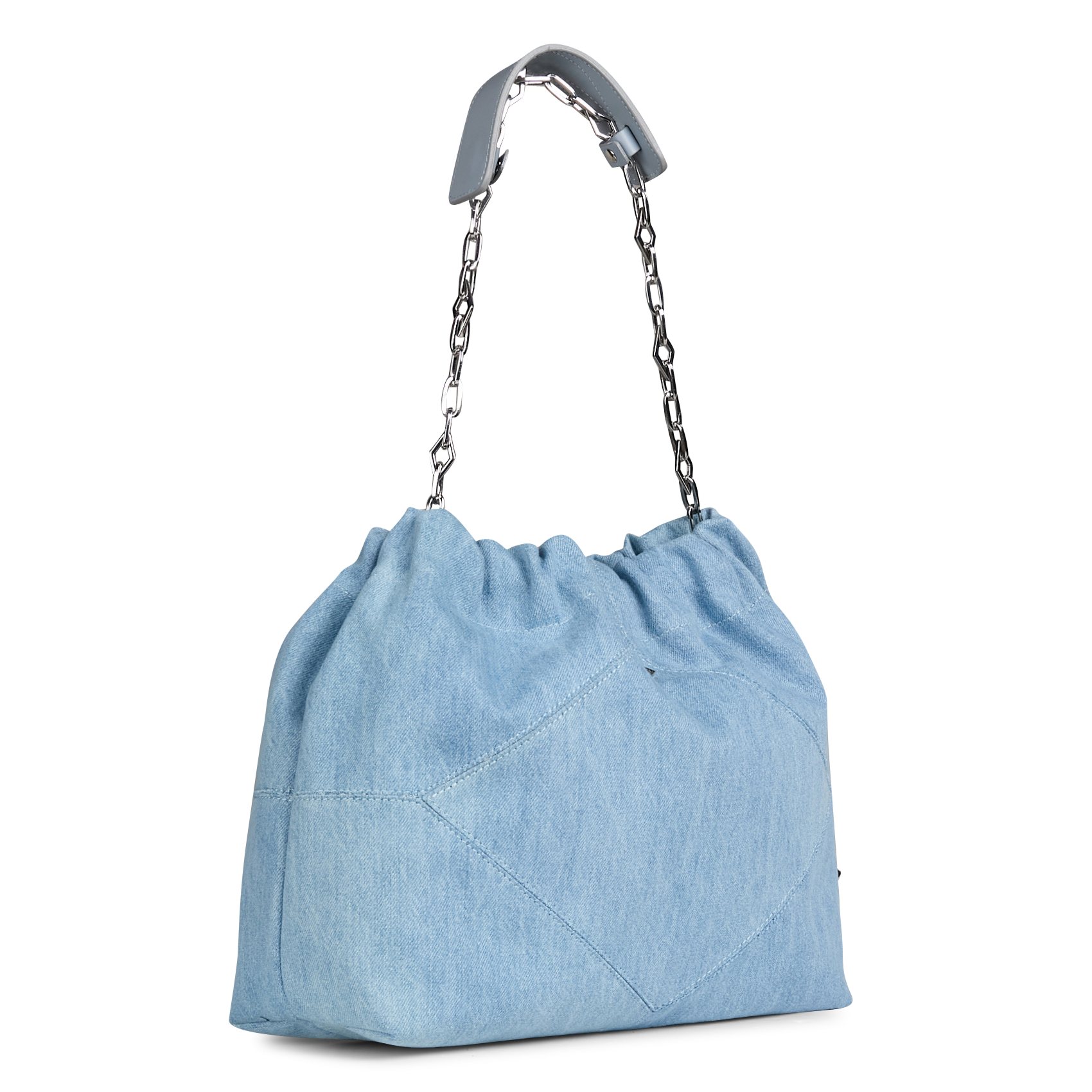 JUNE - Sac porté épaule en coton | Bleu