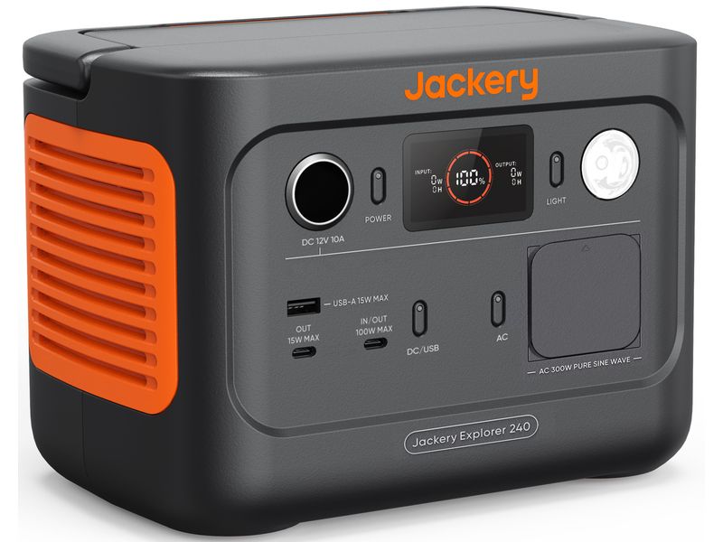 Jackery Power Station Explorer 240 V2 EU 256 Wh Mobiler Stromspeicher und Stromgenerator