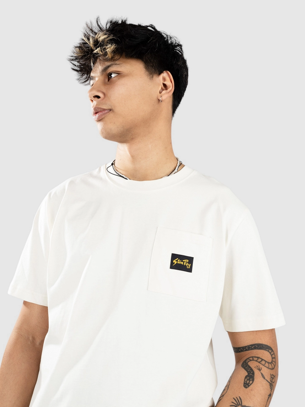 Stan Ray Patch Pocket T-Shirt white