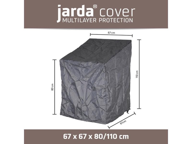Jarda Cover Schutzhülle 67 x 67 x H 80/110 cm, Stapelstuhl Abdeckhaube mit Aufbewahrungstasche