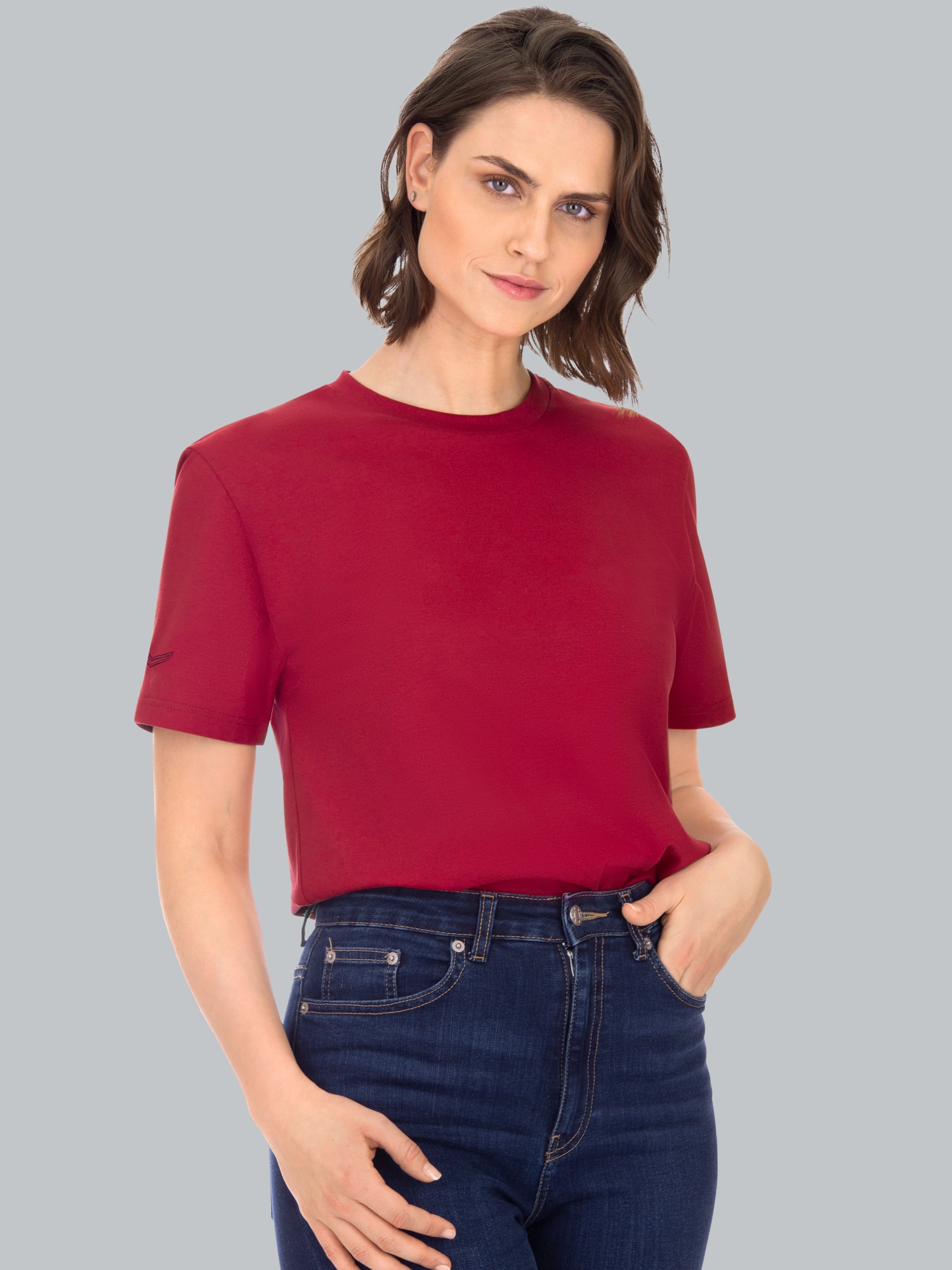 T-Shirt aus 100% Biobaumwolle Rubin-C2C