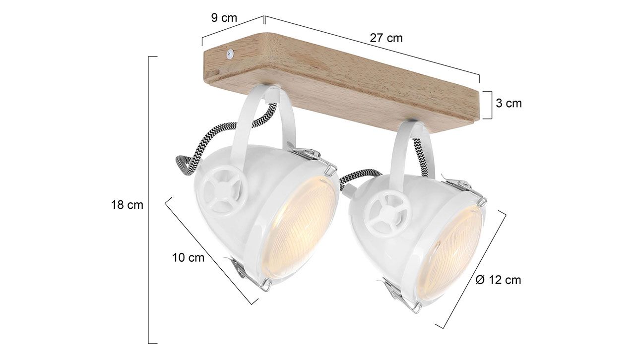 Plafondlamp 1704W Michelle Mexlite B11 x D20 cm