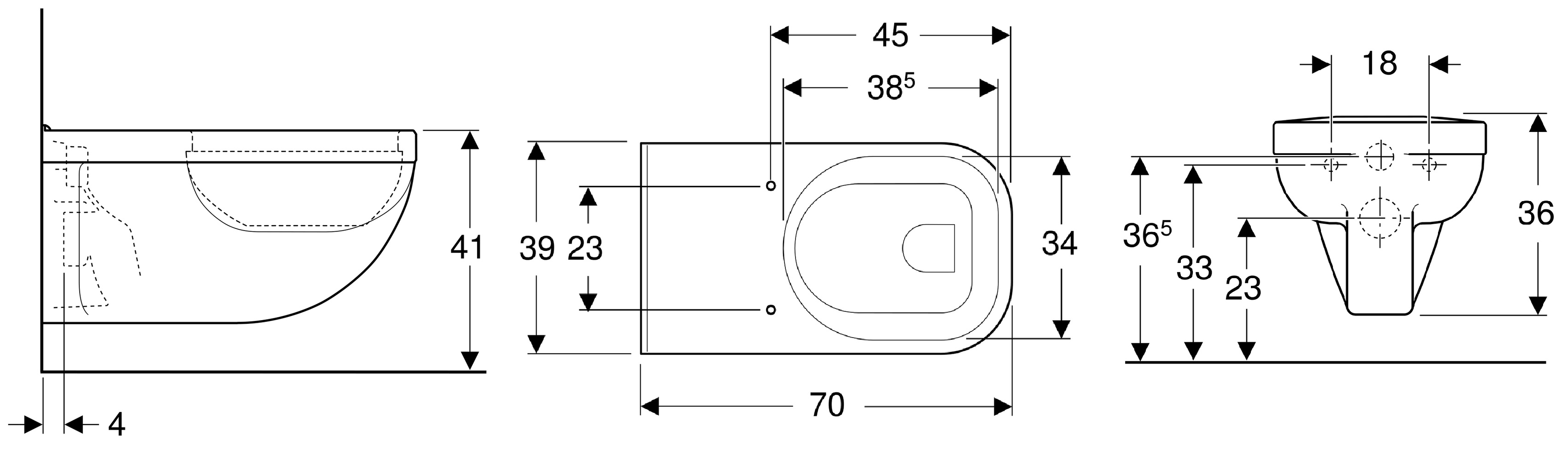 Geberit 300 Comfort hangend vlakspoel toilet verlengd met KeraTect wit glans