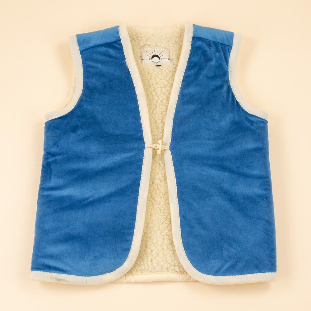 Moonrise dames bodywarmer wol Helios velvet blauw