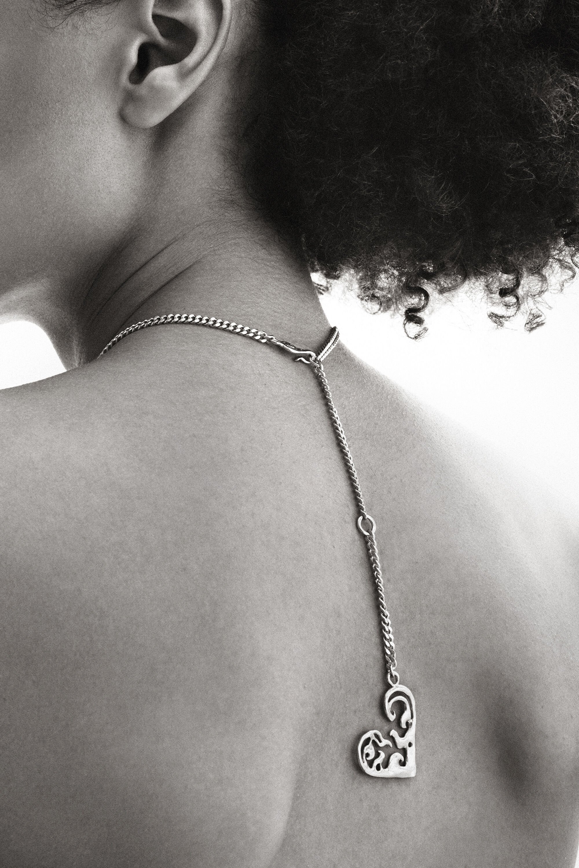 Collier petit cœur plaqué argent Zalio