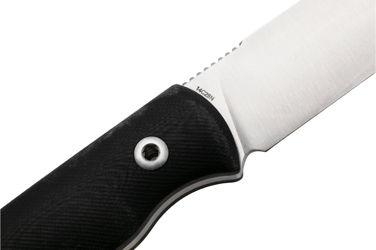 Real Steel Bushcraft Plus II Convex 3721C Black G10, bushcraftmes