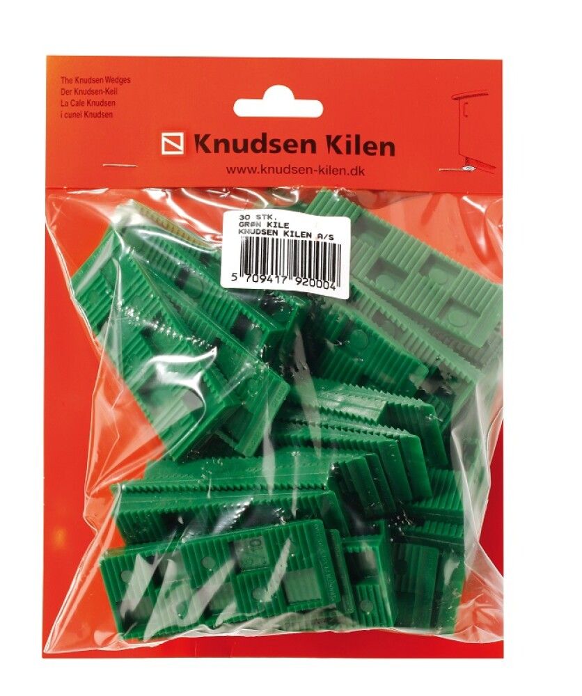 PLASTKILE KNUDSEN KILEN GRØNN 10X30X80MM 30PK