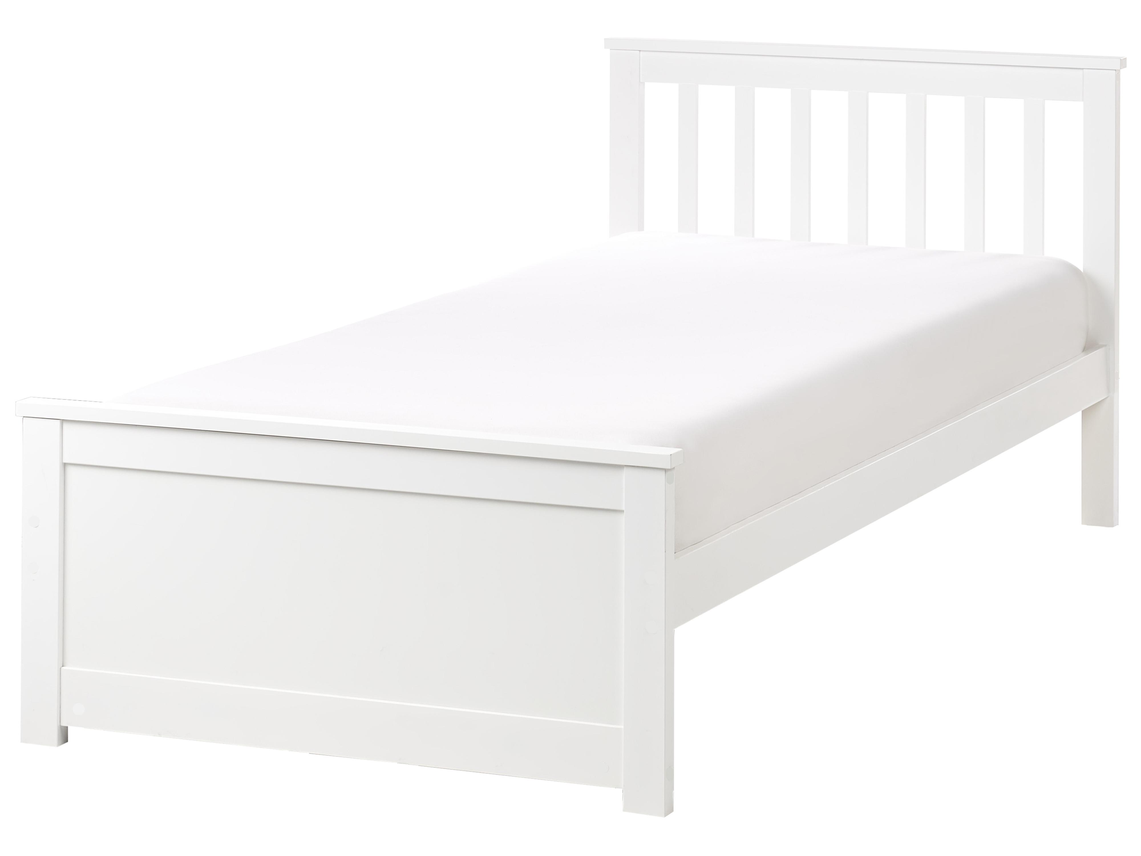 Bed Dennenhout OLENDON 90 x 200 cm Wit