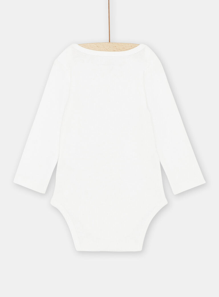 Body blanc à motif super-héros lapin bébé garçon