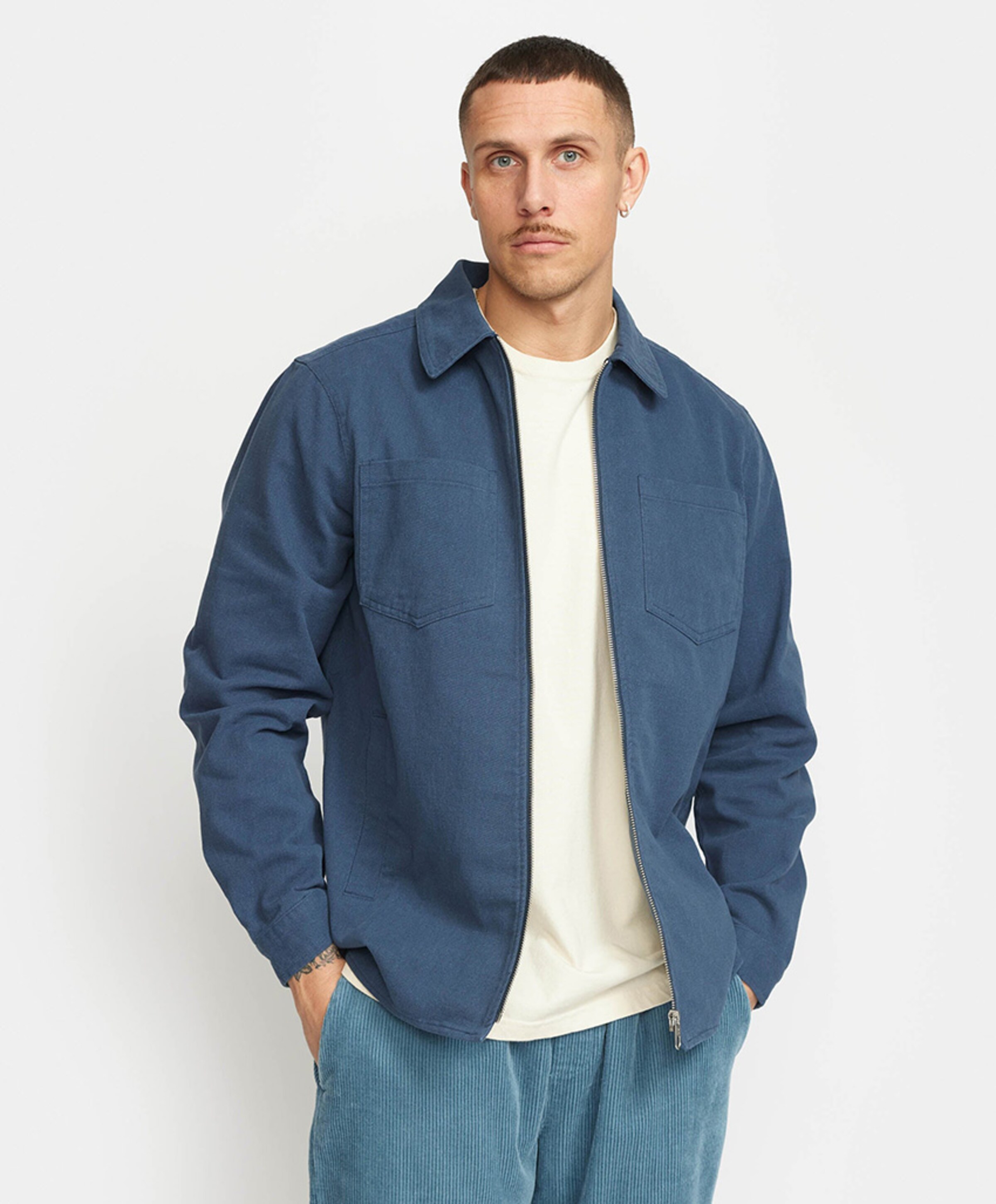 Revolution Heren overshirt blauw