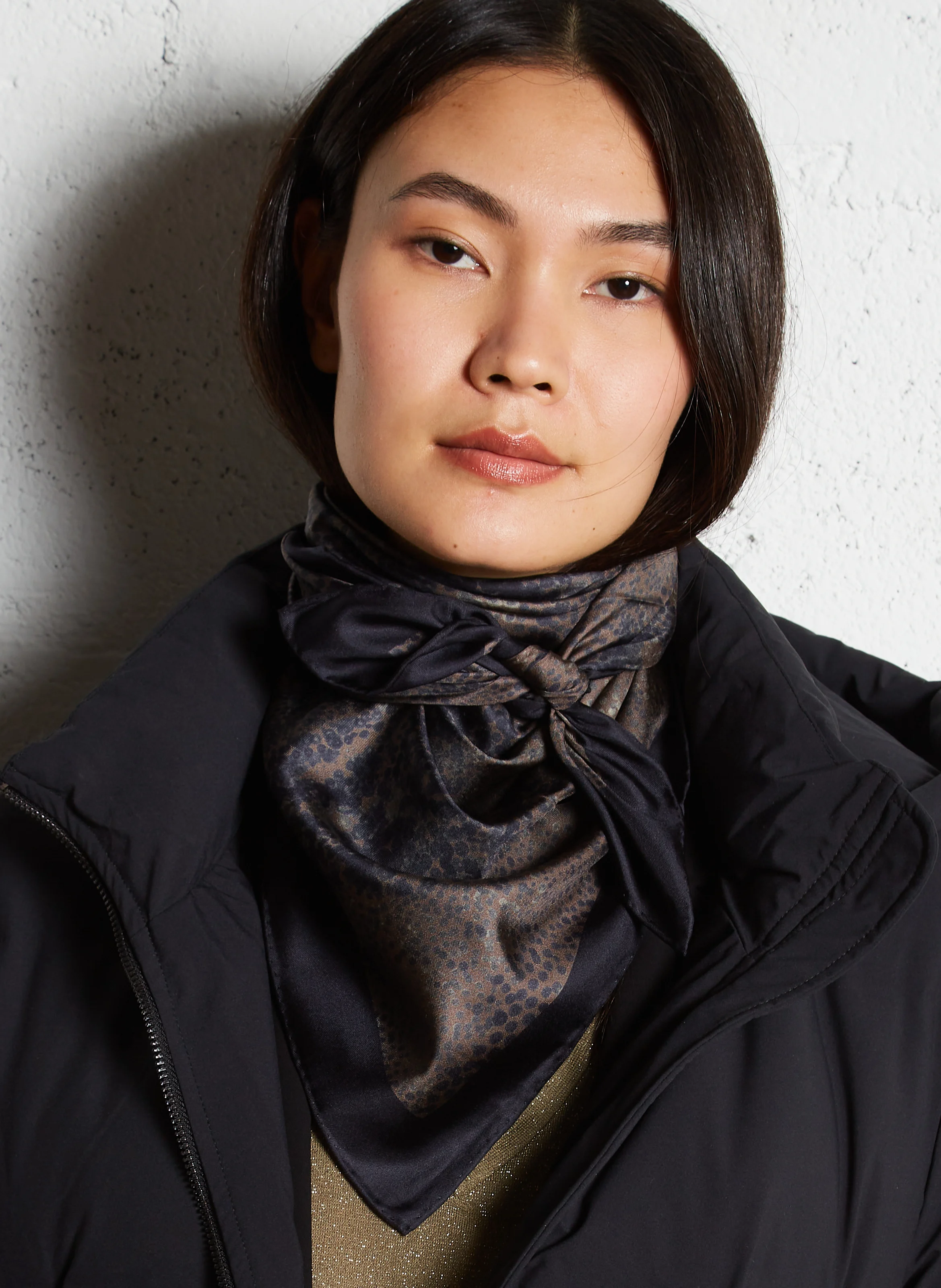 ENCRE - Foulard en soie x HARRISON PRIGNET | Rose