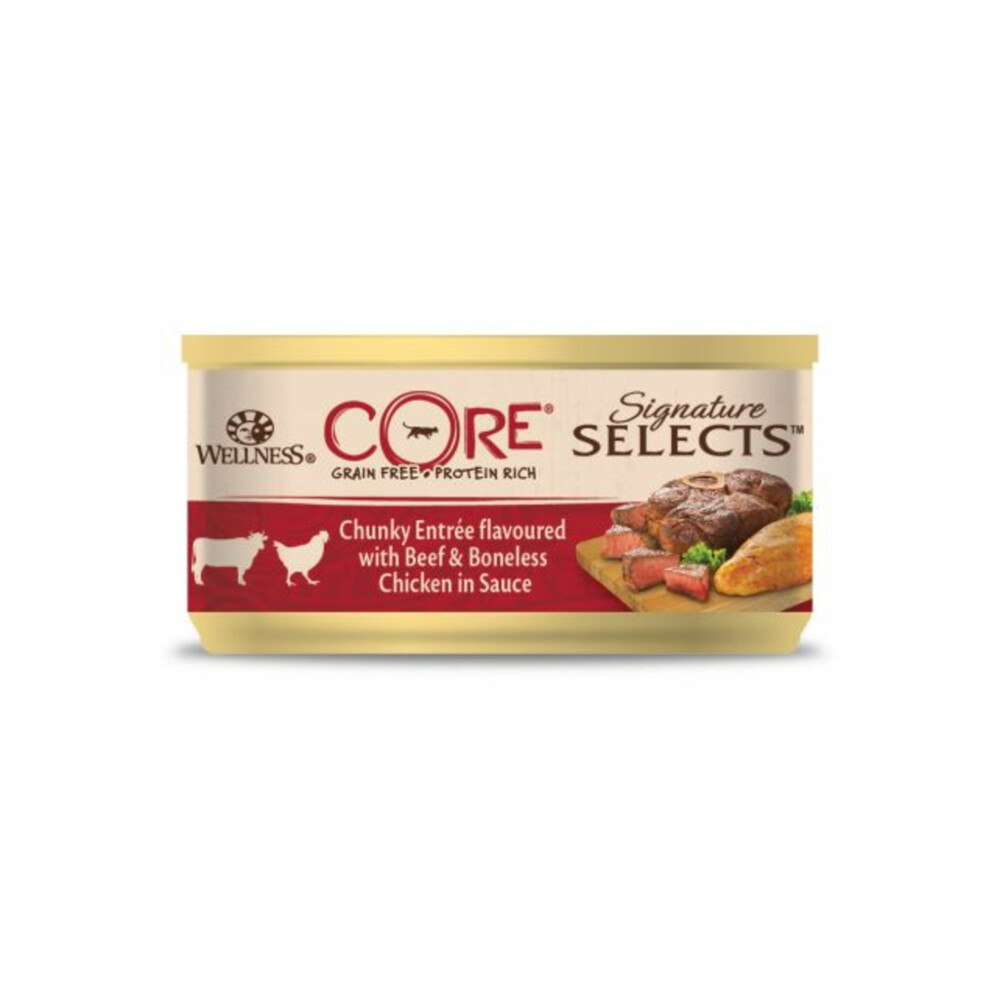 Wellness Core Kattenvoer Signature Selects Chunky Kip - Rund79 gr