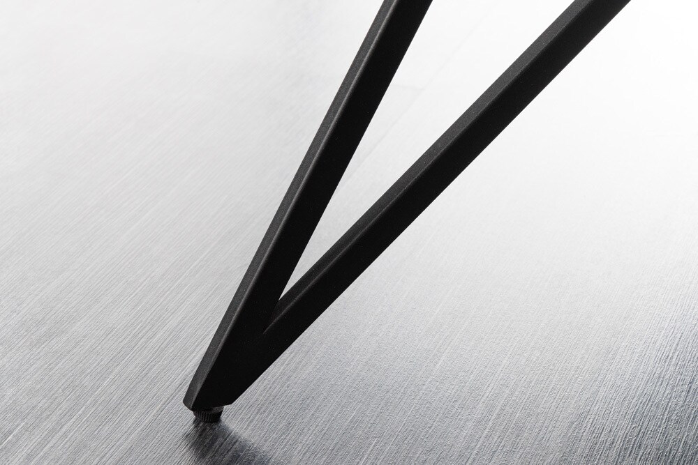 riess-ambiente Sitzbank EUPHORIA - 60cm dunkelgrau Samt Retrostil Ziersteppung Hairpin Legs Metallbeine Armlehnen