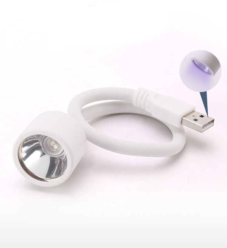 (6W) Mini LED Nagellampe USB Nageltrockner Lichthärtungsgerät inkl. Netzteil - Weiss