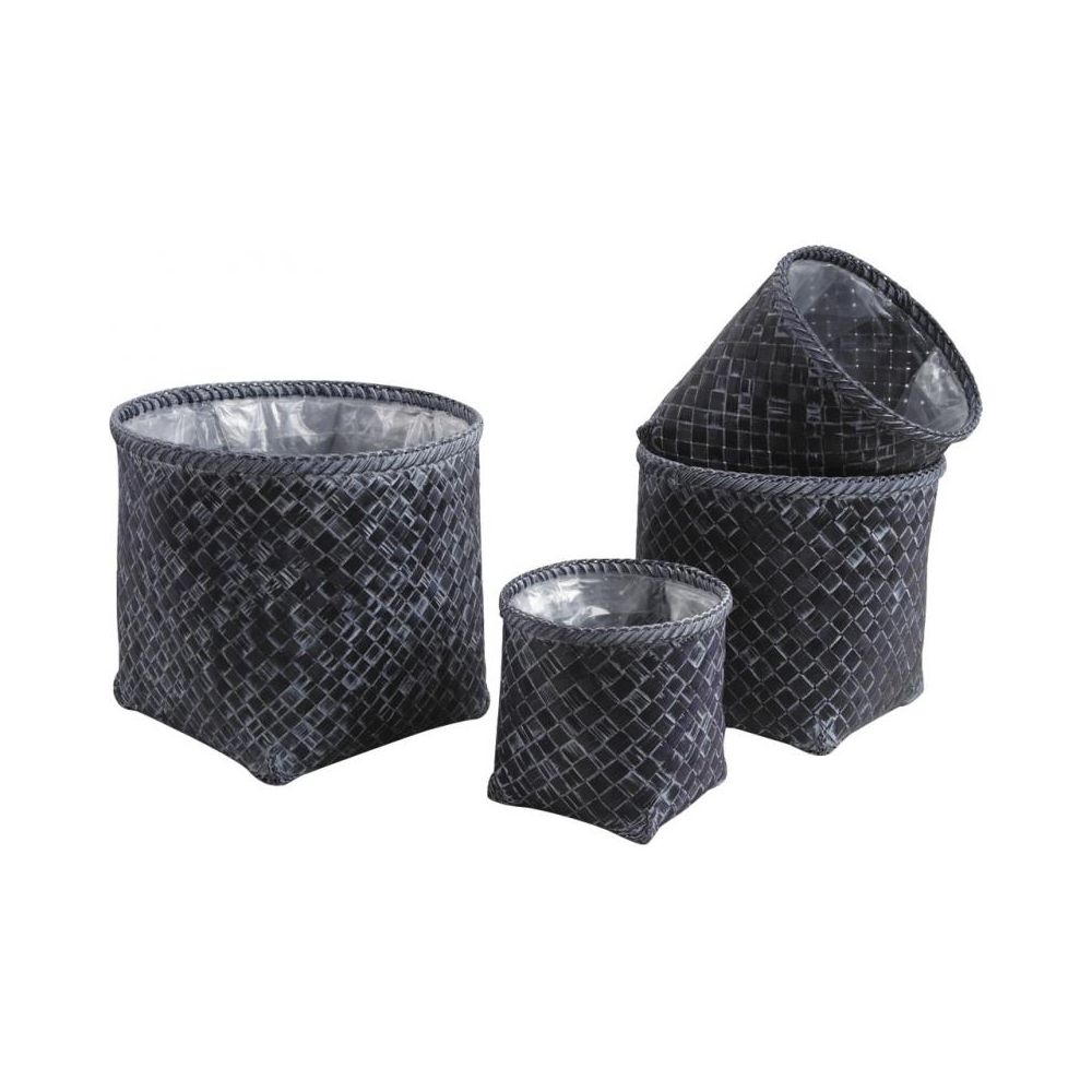Cache-pot en palmier (lot de 4)