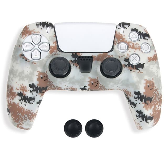 DATA FROG Til Sony Playstation 5 Silikone Cover Gamepad Beskyttelsescover med 2 Rocker Caps