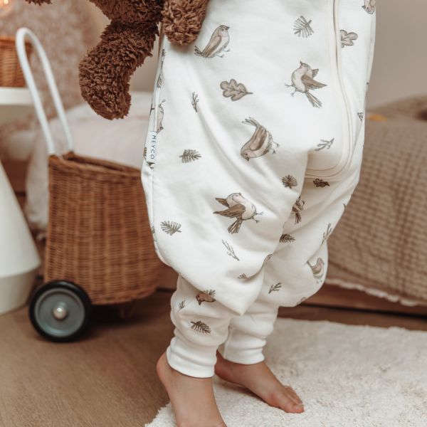 Meyco Baby Robin baby winter slaapoverall jumper met vaste mouw - multicolour - 92cm