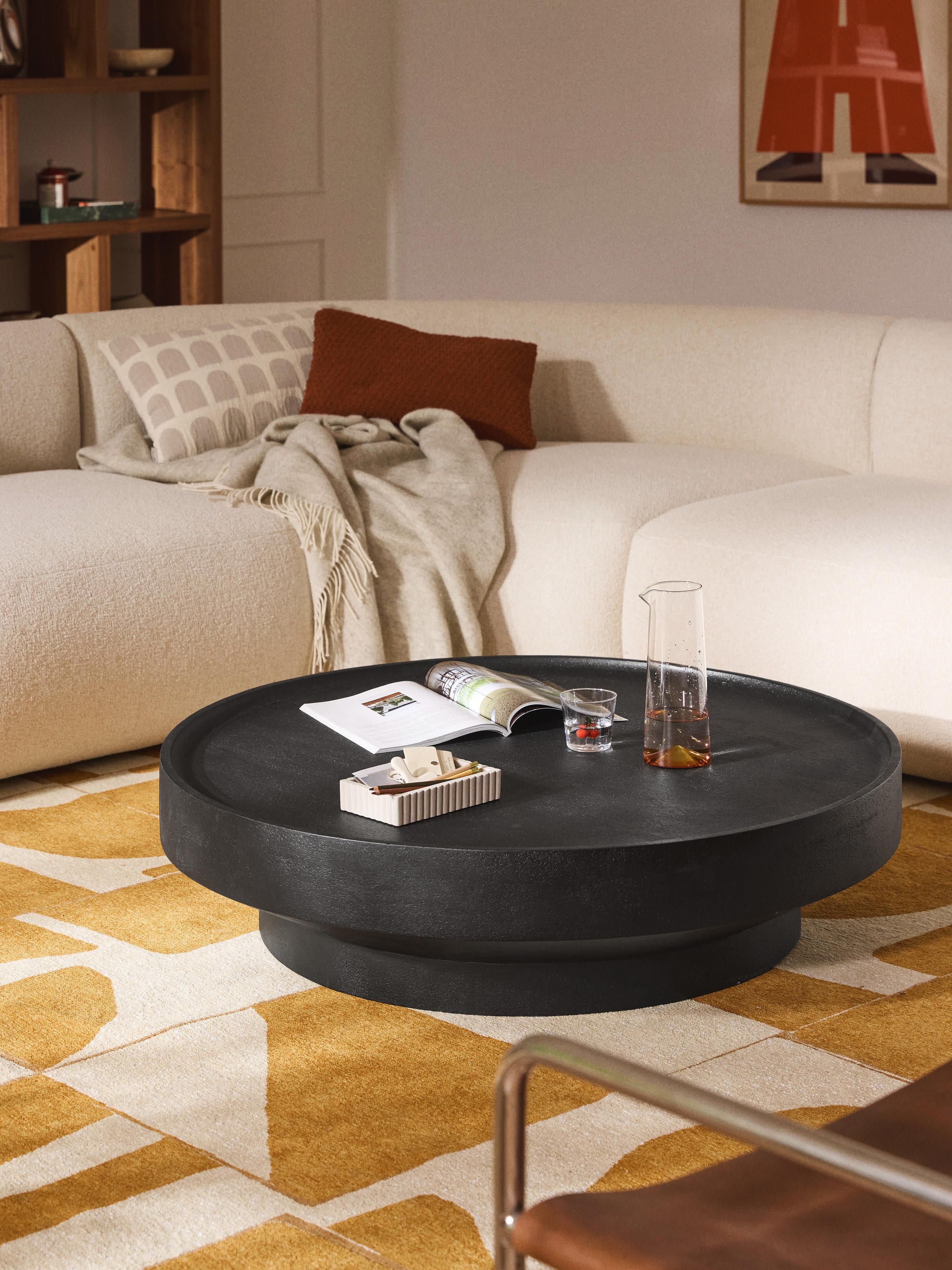 Ronde XL salontafel Benno van mangohout