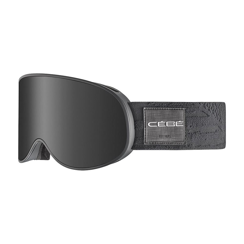 Cebe ATTRACTION - Masque ski full black/grey ultra black + écran supplémentaire